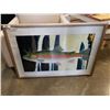 Image 1 : FRAMED FISH PRINT