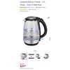 Image 1 : Insignia 1.7L Glass Electric Kettle - tested working