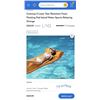 Image 1 : Costway 3-Layer Tear-Resistant Foam Floating Pad Island Water Sports Relaxing Orange Retail $110