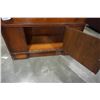 Image 8 : VINTAGE WATERFALL GLASS DOOR DISPLAY CABINET - ONE PIECE