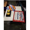 Image 1 : DICKIES METAL SIGN, BUDWEISER BEER ADVERT AND HOTWHEELS PANTERA DIE CAST CAR