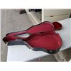Image 8 : LEATHER GUITAR CASE AND FIRST ACT YOUTH ACOUSTIC GUITAR