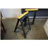 Image 2 : PAIR OF PLASTIC FOLDING SAWHORSES