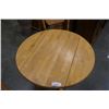 Image 5 : DROPLEAF DINING TABLE AND 2 PRESSBACK CHAIRS