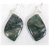 Image 1 : Sterling Moss Agate Earrings