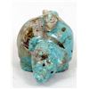 Image 2 : Zuni Carved Turquoise Bear Fetish, Freddie Leekya