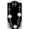 Image 1 : Quail Ridge Studios Cross Necklace & Earrings