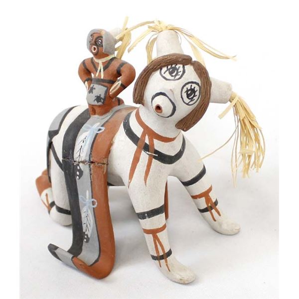 Jemez Pottery Koshare Folk Art by Chris Fragua