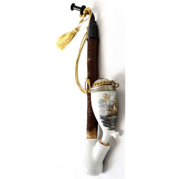Vintage West German Porcelain Pipe