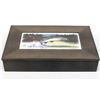 Image 6 : Trout Fly Fishing Tile Lidded Wood Treasure Box