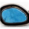 Image 2 : Navajo Sterling Turquoise Bracelet by Able Arthur