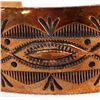 Image 3 : Navajo Hand Stamped Copper Cuff Bracelet