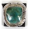 Image 1 : Navajo Sterling Turquoise Ring, Size 9