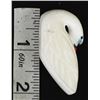 Image 11 : Zuni White Alabaster Swan by Hubert Pincion