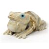 Image 1 : Zuni Picasso Marble Frog Fetish by Hudson Sandy