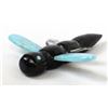 Image 1 : Zuni Jet Turquoise & Abalone Dragonfly Fetish