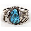 Image 2 : Navajo Sterling Morenci Turquoise Cuff Bracelet
