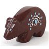 Image 1 : Zuni Inlay Pipestone Bear Fetish by Donna Siutza