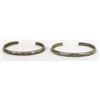Image 1 : 2 Navajo Old Pawn Sterling Guard Bracelets