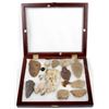 Image 1 : Framed Shadowbox Display of Prehistoric Artifacts