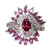 Image 1 : Natural Rhodolite Garnet Ring