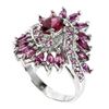 Image 2 : Natural Rhodolite Garnet Ring