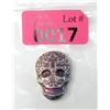 Image 1 : 2 Oz .999 Silver Colourized 3D Sugar Skull Bar