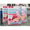 Image 1 : 10 Packs of Lavender Foot Masks - 3 Pairs per box