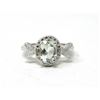 Image 1 : Green Amethyst & Diamond Cocktail Ring