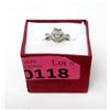 Image 2 : Green Amethyst & Diamond Cocktail Ring