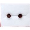 Image 1 : New Sterling Silver Garnet Earrings