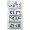 Image 1 : Four 1970s Ontario License Plates
