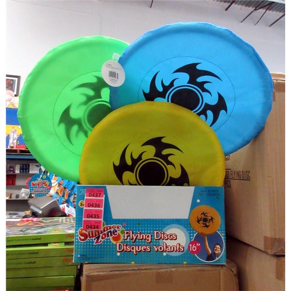 Case of 24 New 15" Jumbo Flying Disc Toys