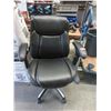 Image 1 : Black Bonded Leather Office Chair