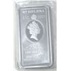 Image 2 : 8 Oz/250 Gram St. Helena Silver Legal Tender Bar