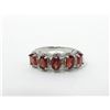 Image 1 : Multi Garnet & Diamond Sterling Silver Ring