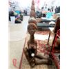 Image 1 : 5 Foot Tall Carved Wood Statue