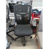 Image 1 : Black High Back Office Chair with Mesh Back