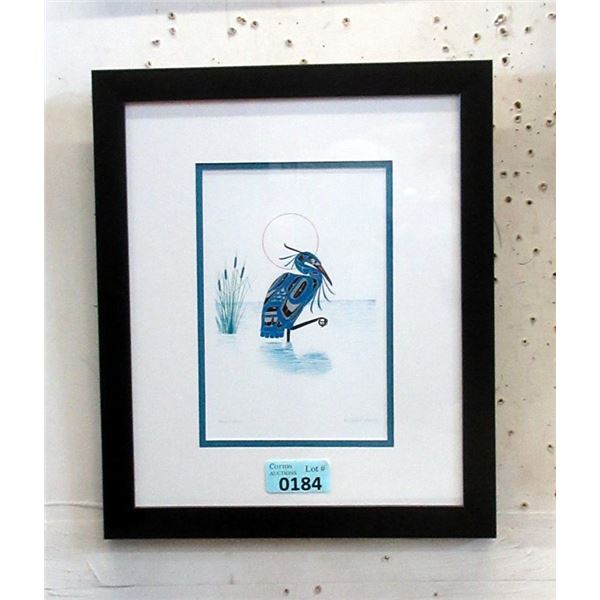 Richard Shorty Framed Print - Blue Heron