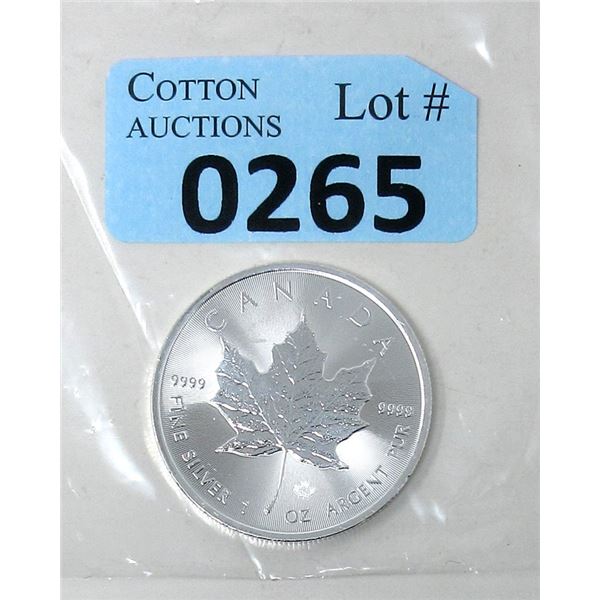 1 Oz. 2021 Canadian .9999 Silver Maple Leaf Coin