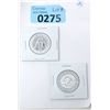 Image 1 : 2 x 1/2 Oz. Mayan/Aztec motif .999 Silver Rounds