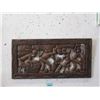 Image 1 : Carved Wood Wall Plaque - 12" x 24"