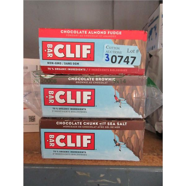 3 Boxes of Clif Bars