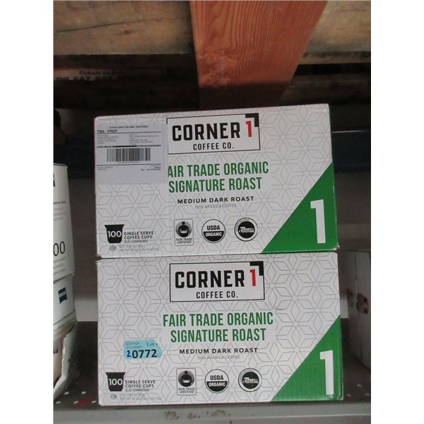 2 Cases of Corner 1 Coffee Co. K-Cup Coffee