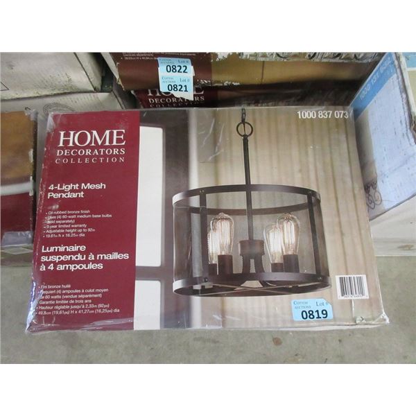 New Home Decorators 4-Bulb Mesh Pendant Light