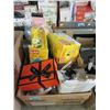 Image 1 : Box of Assorted Household Goods & Garbage Bags