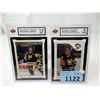 Image 1 : 2 Graded Mario Lemieux O-Pee-Chee Hockey Cards