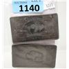 Image 1 : Two 1 Oz. .999 Fine Titanium Buffalo Bars