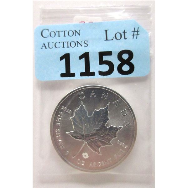 1 Oz. Fine Silver 2015 Canada Maple Leaf Coin