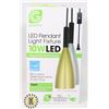 Image 1 : NEW 10W LED 800LUMEN PLUG IN PENDANT LIGHT FIXTURE